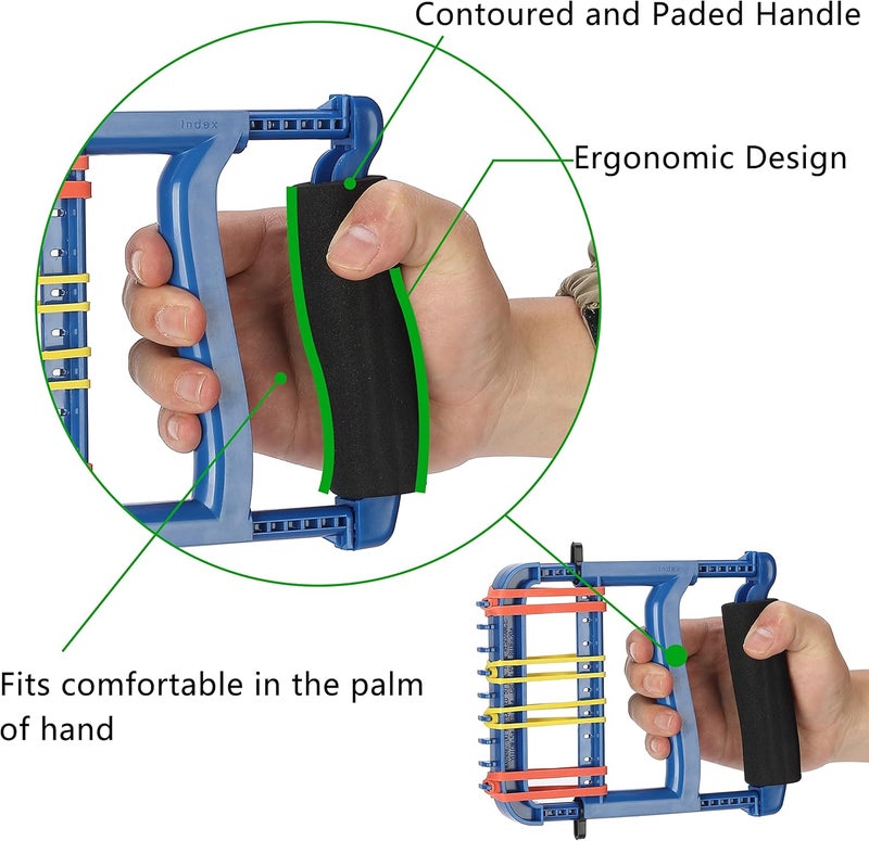 YPCBYNBS Hand Exerciser,Strength Training Grip Strengthener for Physcial Therapy,Blue - Image 3